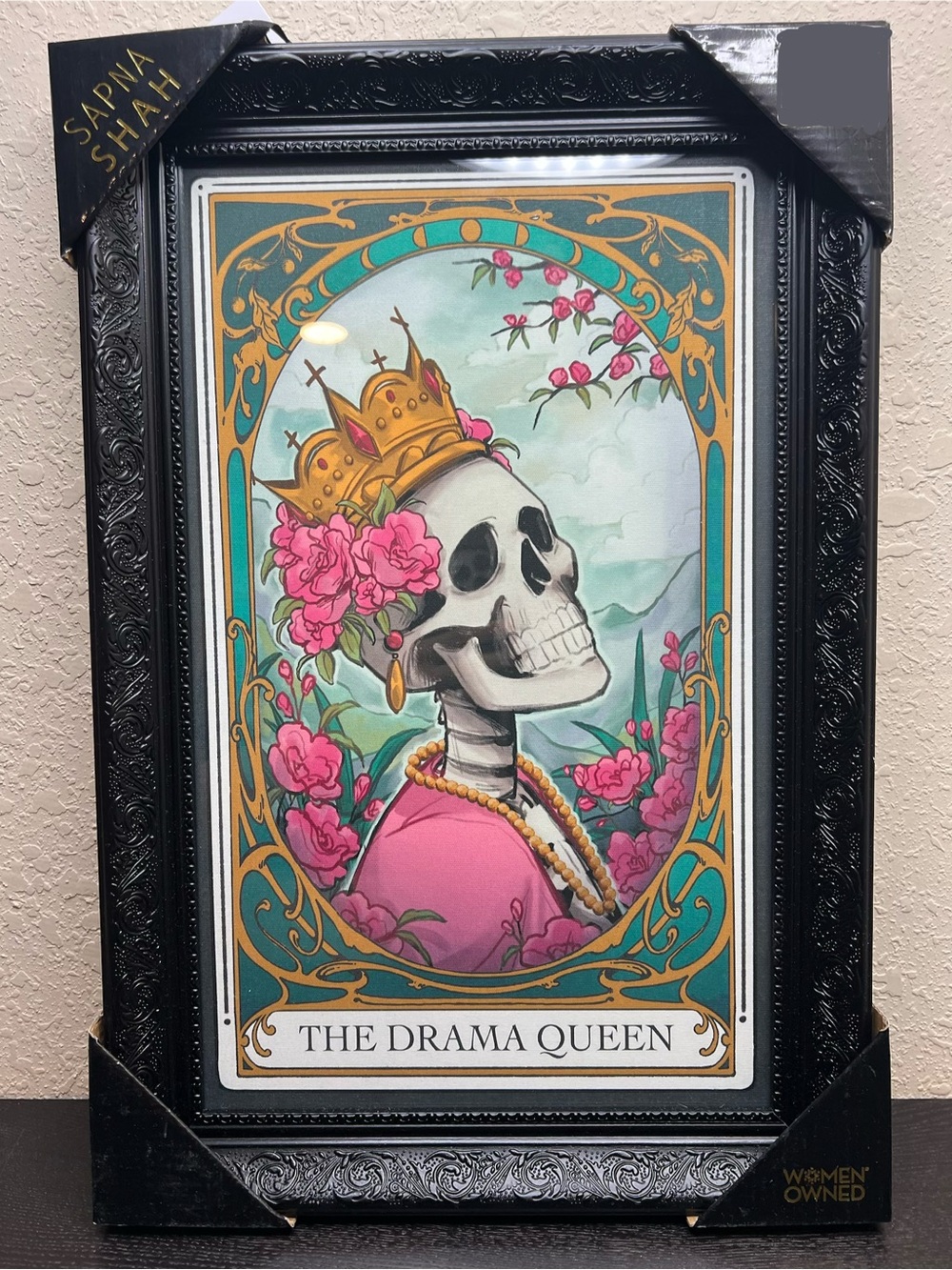 NEW Sapna Shah Halloween Tarot Card 'The Drama Queen' Framed Photo